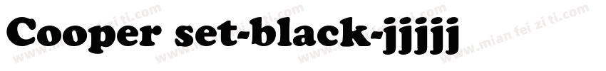 Cooper set-black字体转换